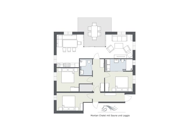 Floor plan Montan Chalet-Apartment Floor plan Montan Chalet-Apartment