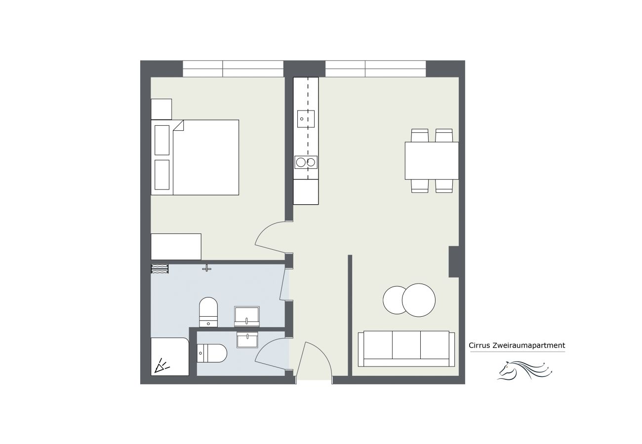 Floor plan Cirrus Apartment Chalet-Resort Floor plan Cirrus Apartment Chalet-Resort