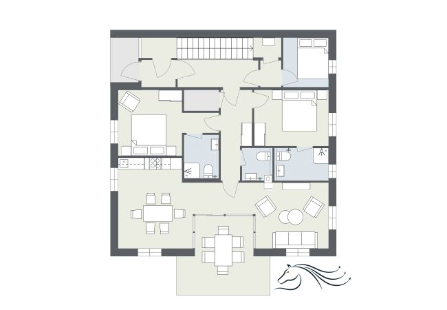 Plattegrond Montan Chalet-Apartment Plattegrond Montan Chalet-Apartment